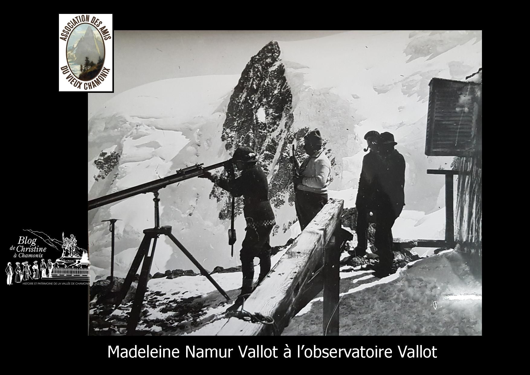 Madeleine Vallot à l'observatoire